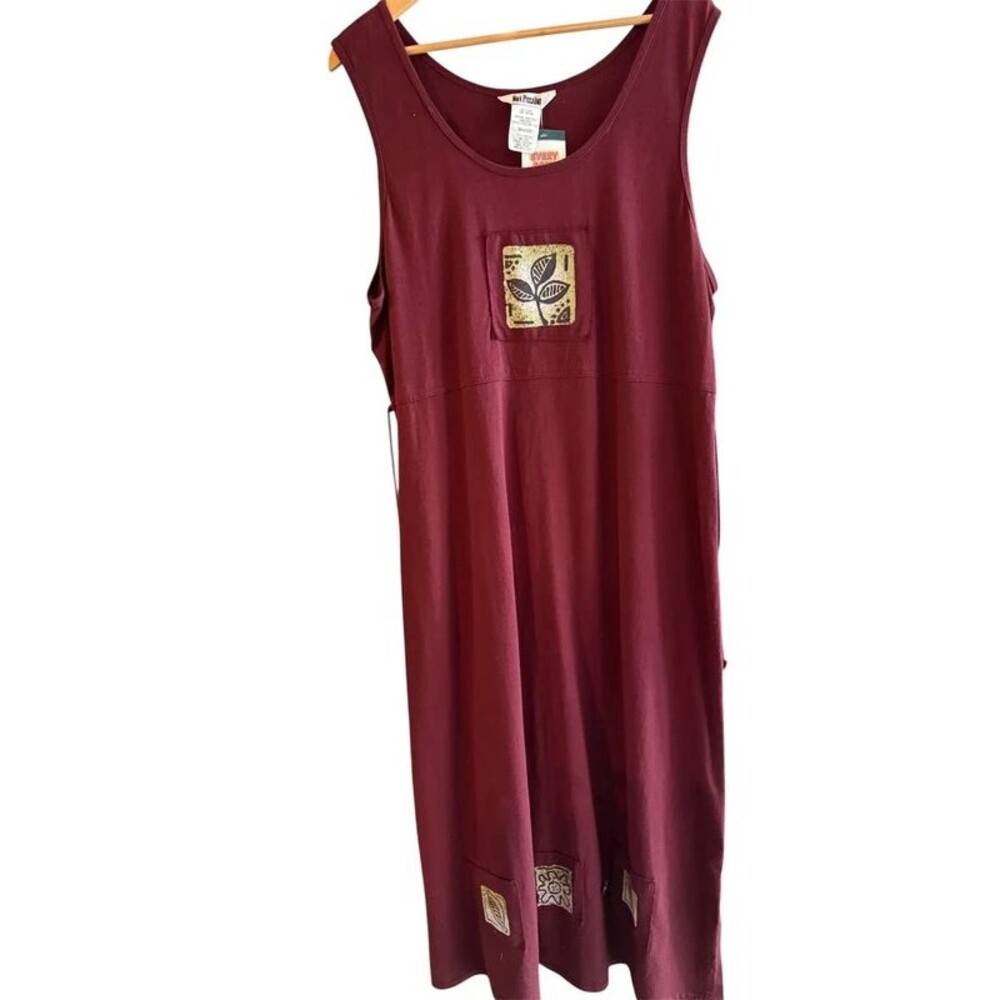 Nina piccaino XL leaf fall maxi dress